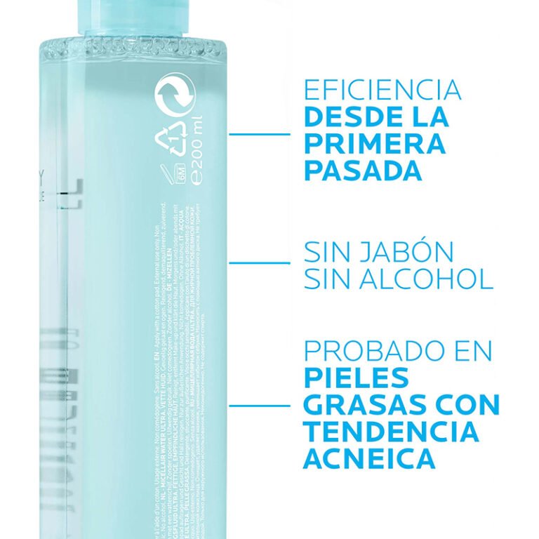 LA ROCHE POSAY EFFACLAR AGUA MICELAR PIEL GRASA - Imagen 4