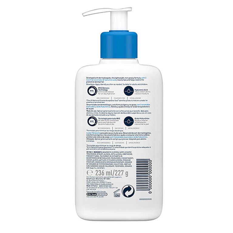 CERAVE LOCIÓN HIDRATANTE 236 ML - Imagen 3